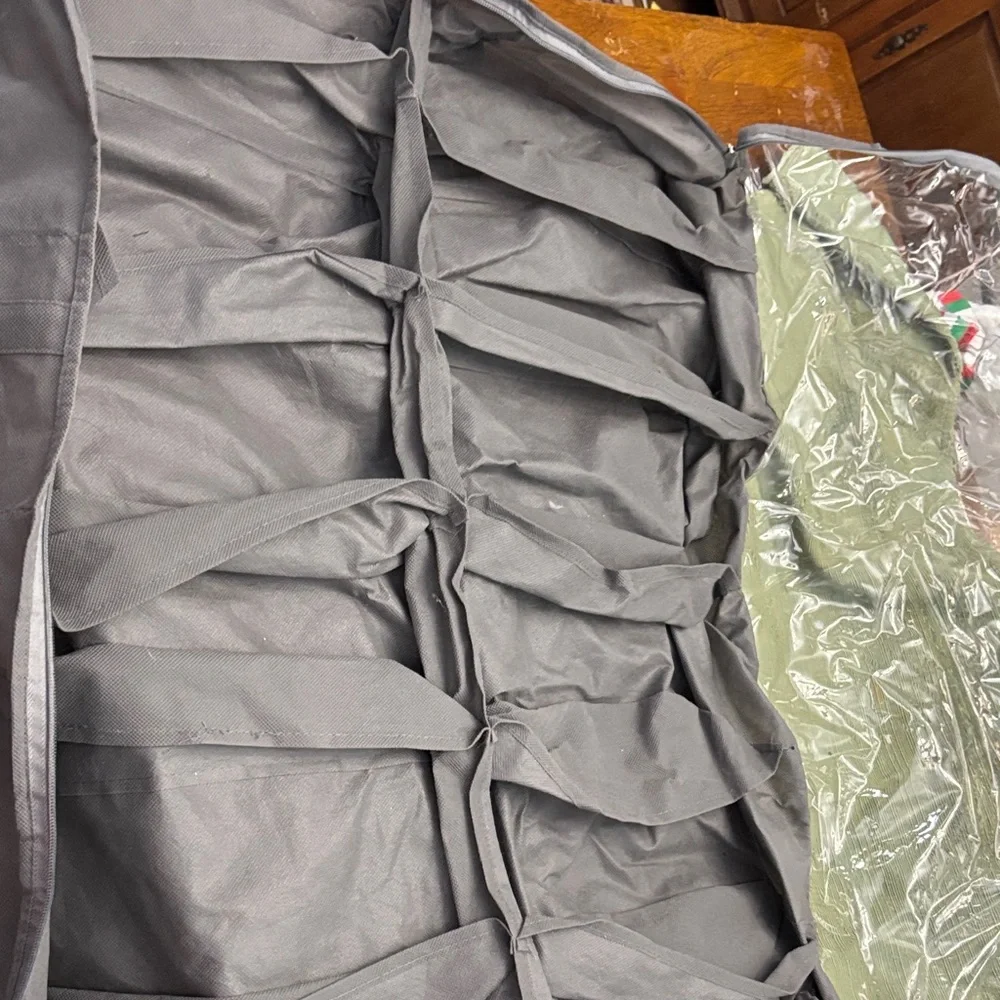 Gray and Clear, collapsable under bed shoe organizer